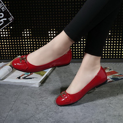 LV Shallow mouth flat shoes Women--002